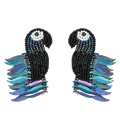 Black Parrot Beaded