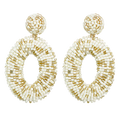Wrapped Cream Oval