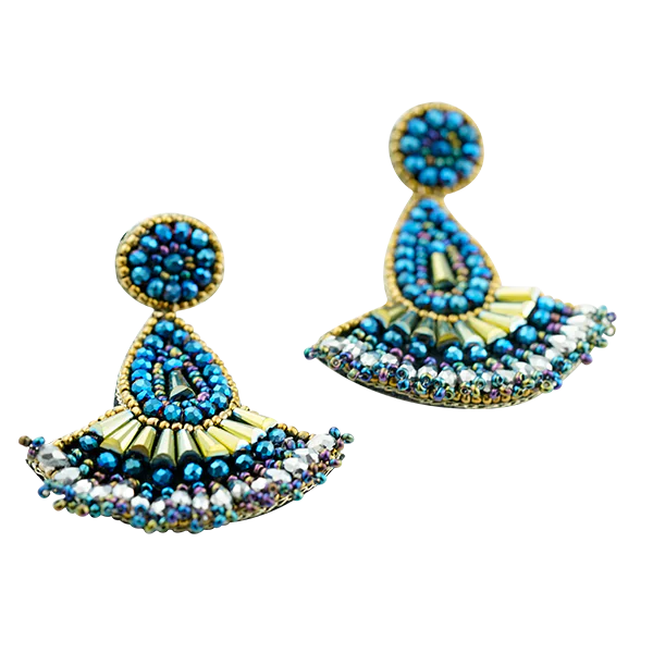 Midnight Blue Peacock Crest