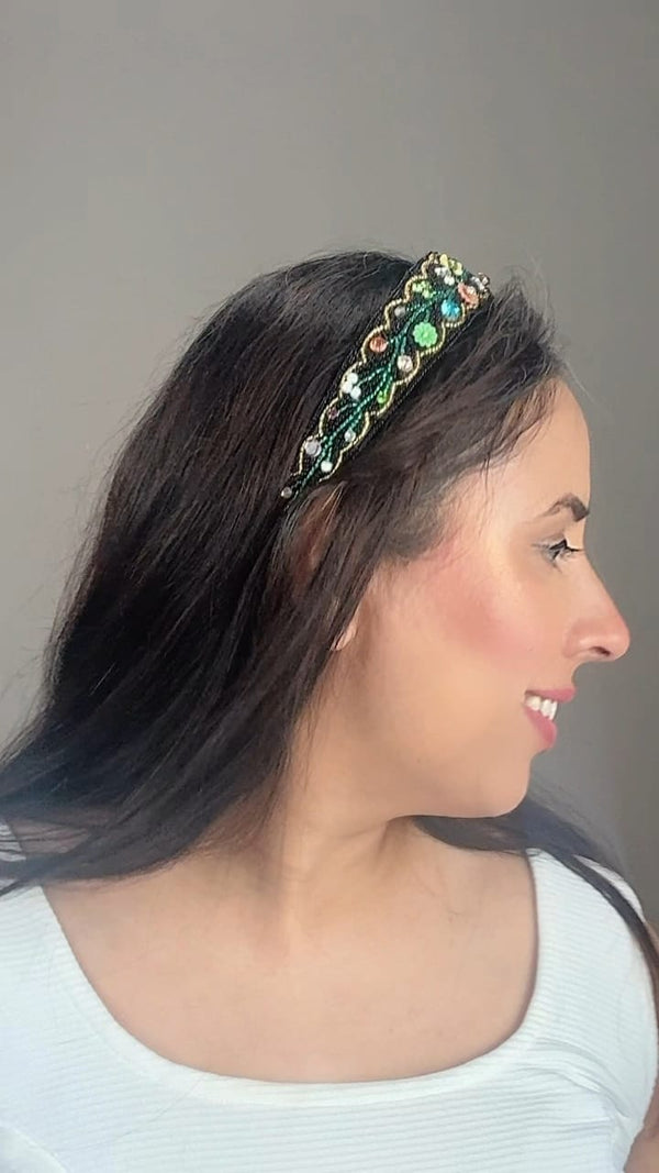 Black Floral Headband