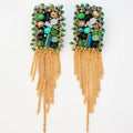 Green Chain Tassels
