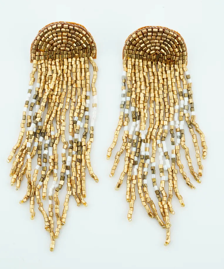 Golden Post Beaded Tassels