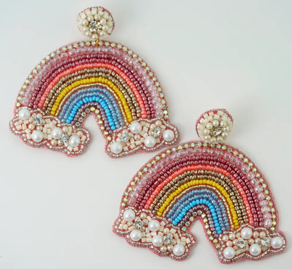 Rainbow Drop Eaarings