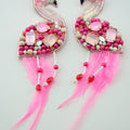 Pink Flamingo Drop Earrings