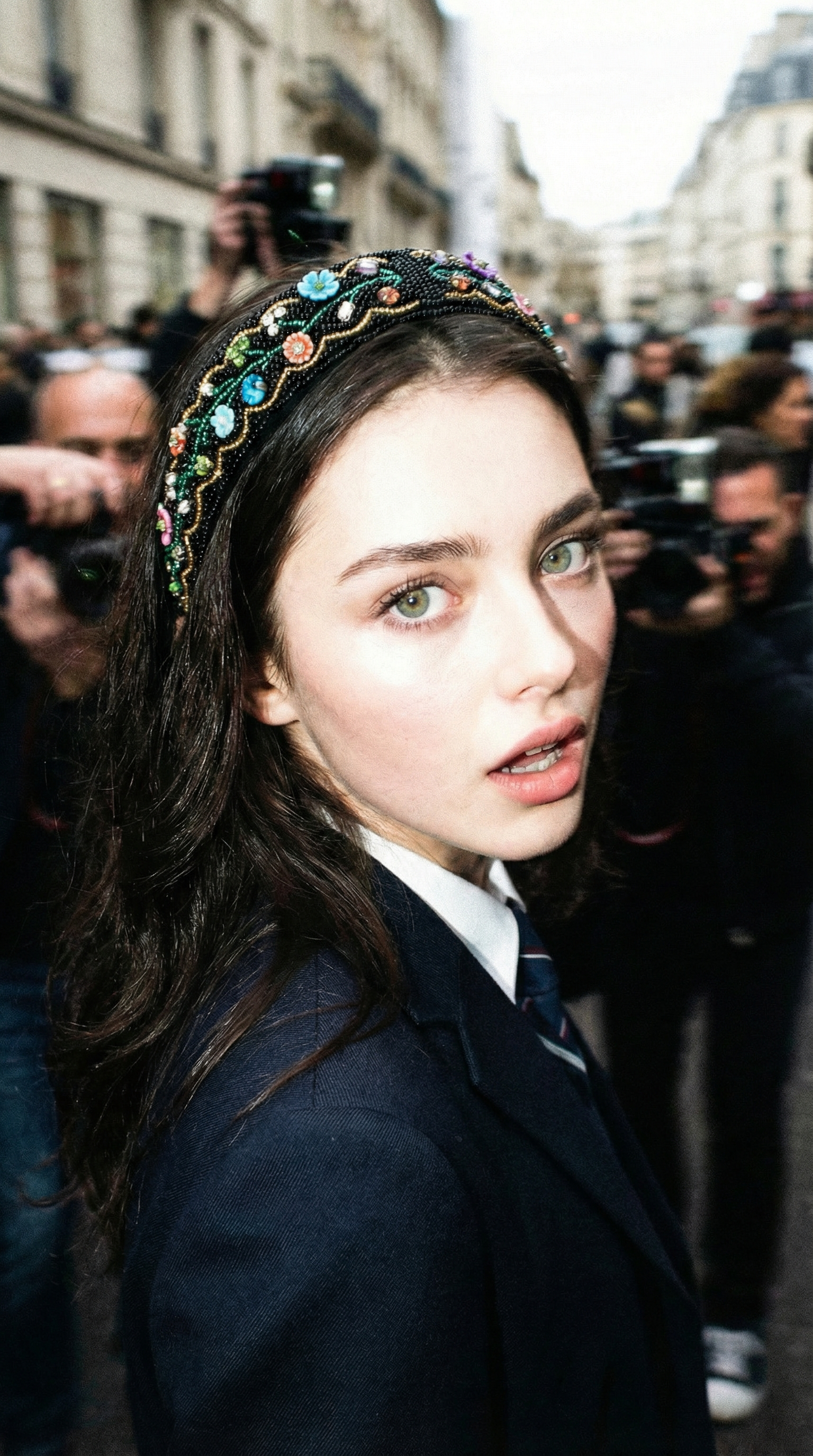 Black Floral Headband